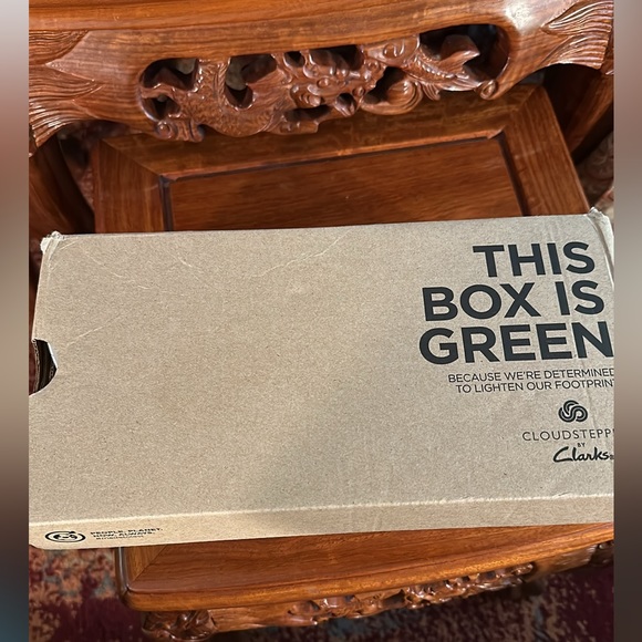 Cloudsteppers by Clark. Carly Hope knit bow flats. Washable. 10 M, color stone. - Picture 3 of 3